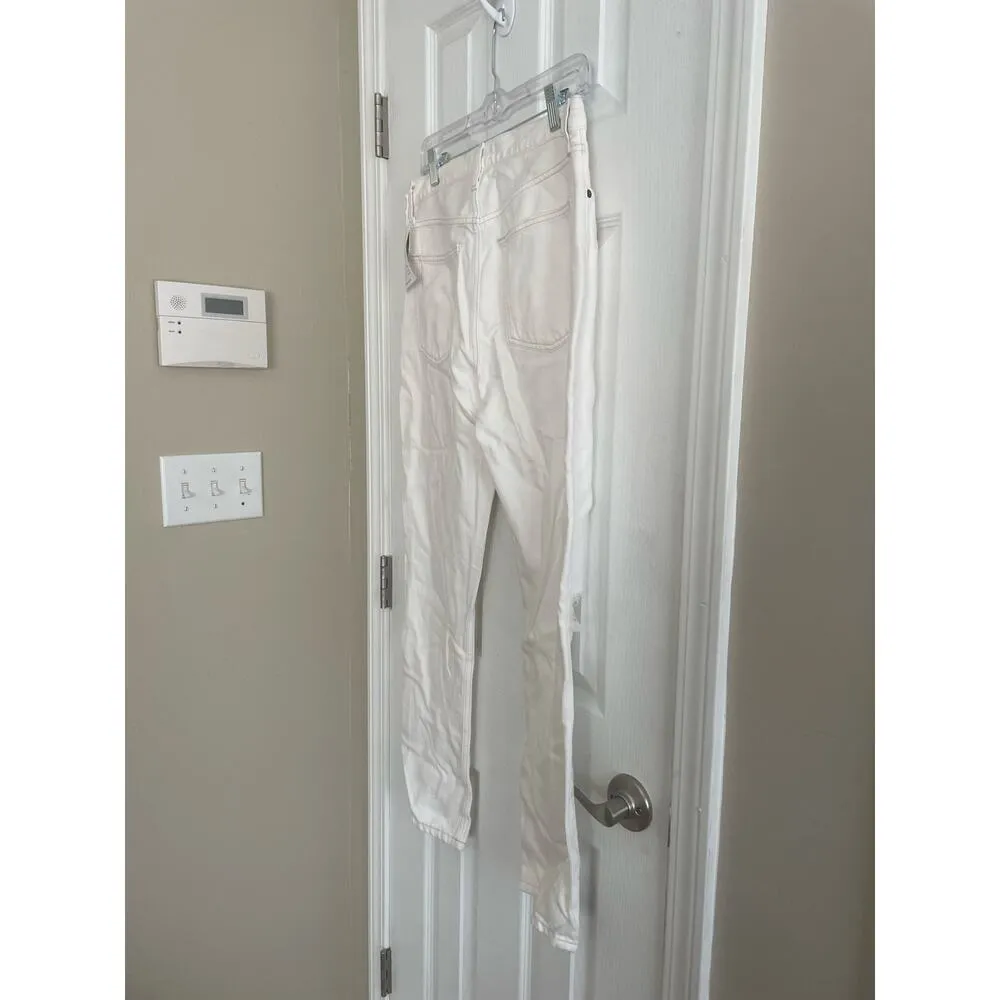 Etica, Finn Slim Straight White Womens Jean, A72 Size 27 - Image 8