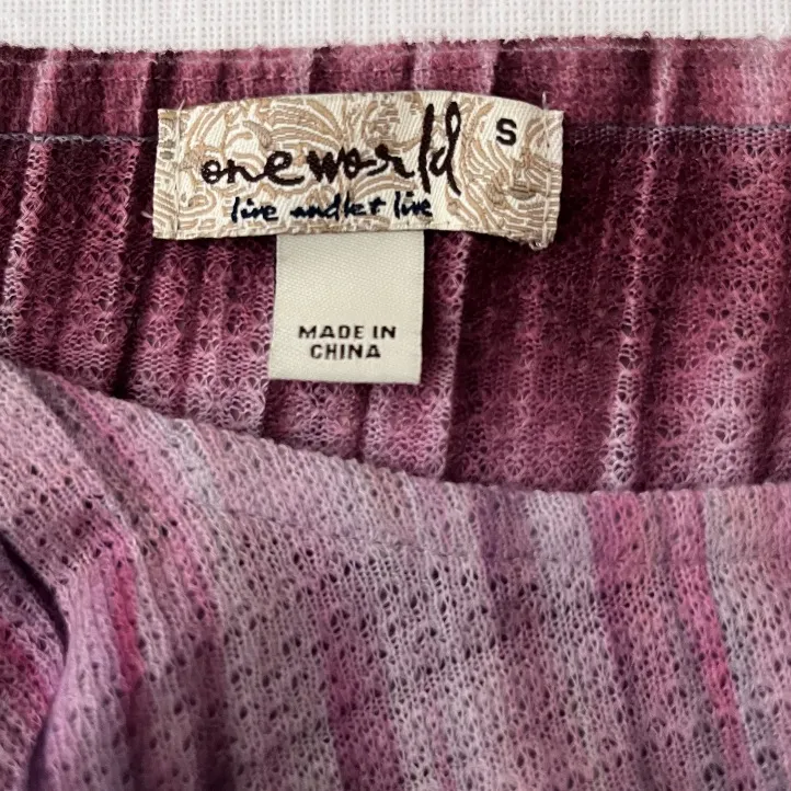 One World‎ Paisley Ruffle Sleeved Knit Top - Image 2