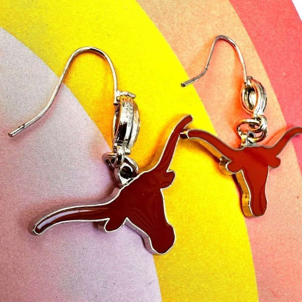 Texas Longhorns dangle earrings - Image 3
