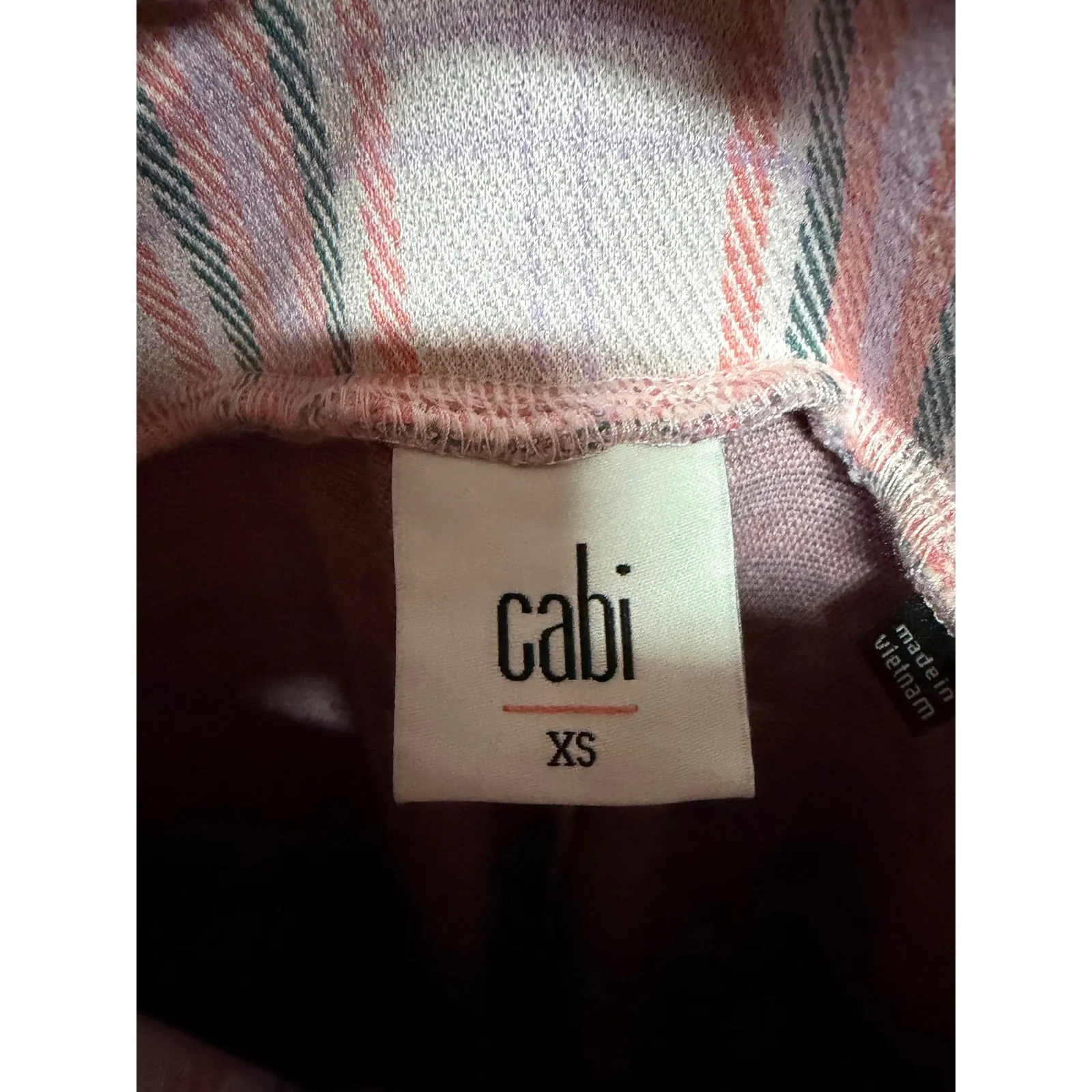 Cabi Women's Playdate Crop Pants Pink Plaid Spring 2023 #6269 XS Prep Barbiecore - Image 5