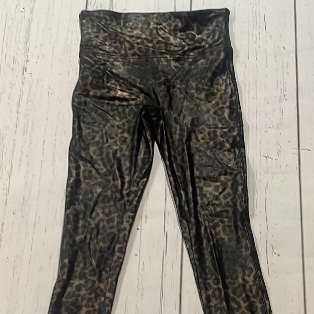 Spank faux leather leopard leggings - Image 7