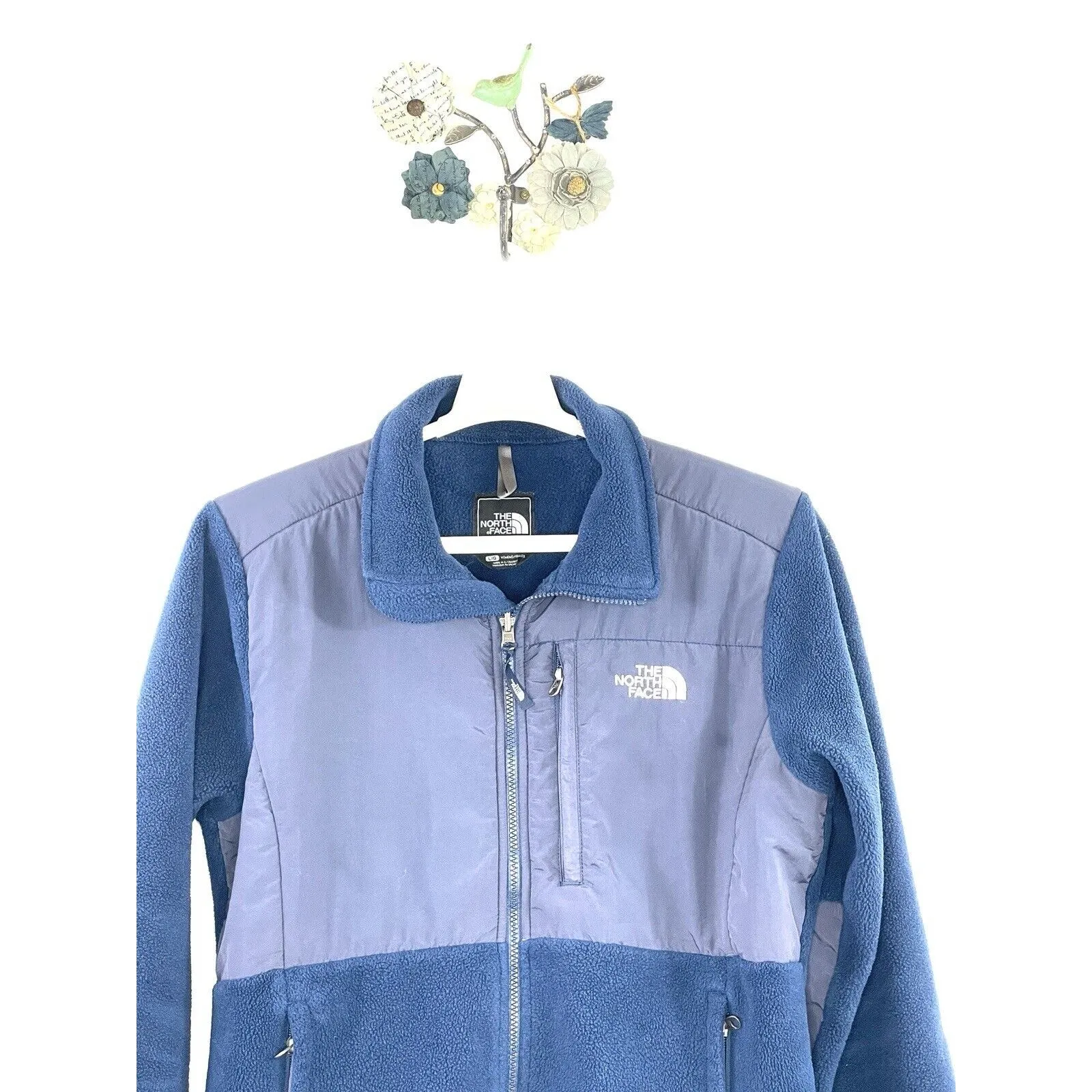 The North Face Summit Series Women's Wind Stopper Size Large Jacket Blue Gray - Image 2