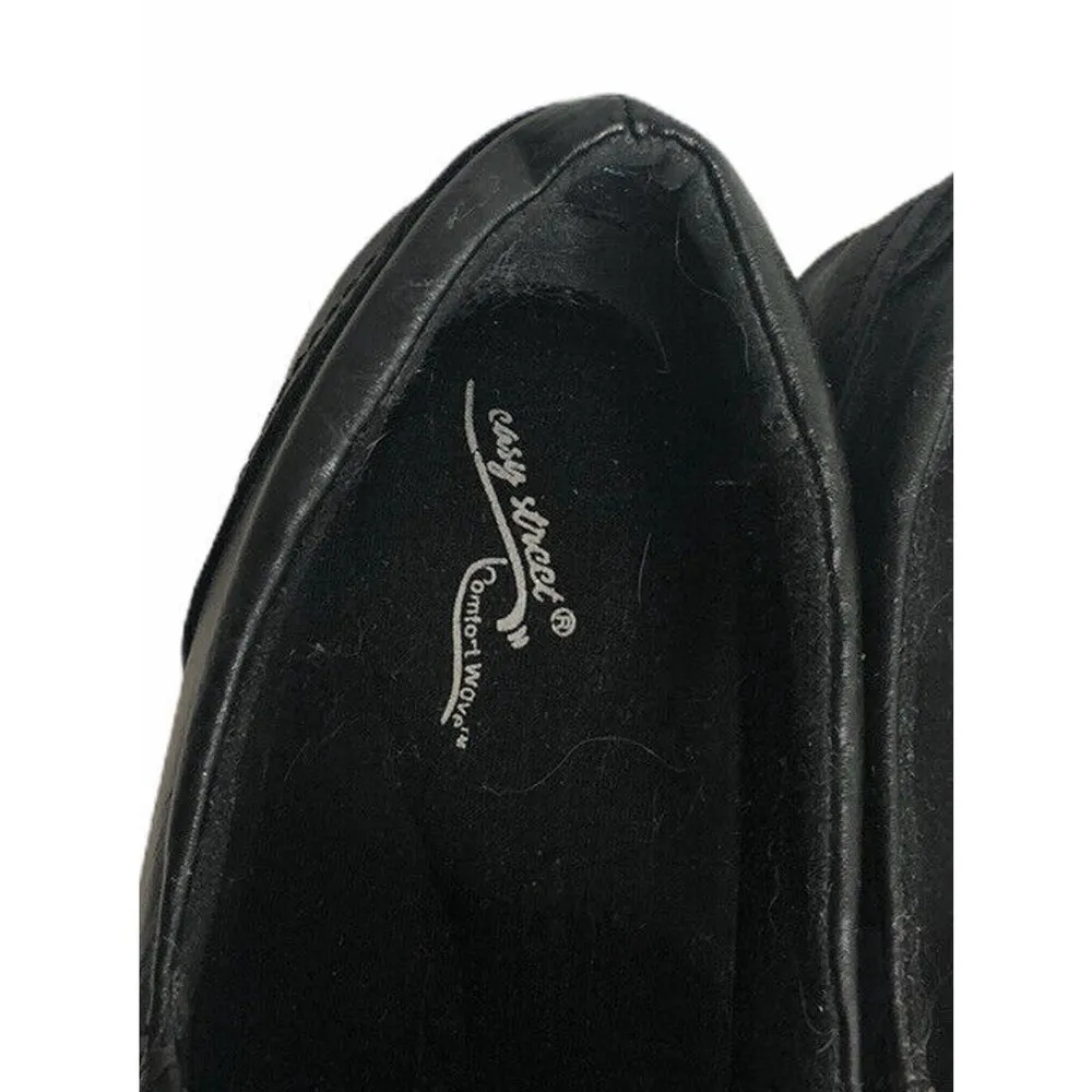 Womens Easy Street Comfort Wave Lightweight Slip On Comfort Shoes Black Size 7M - Image 6
