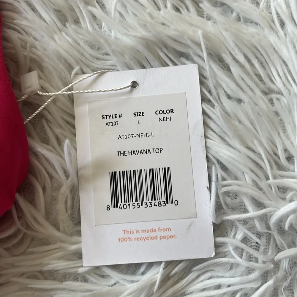 Andie Swim Women’s The Havana bikini top in nehi size Large - Image 3