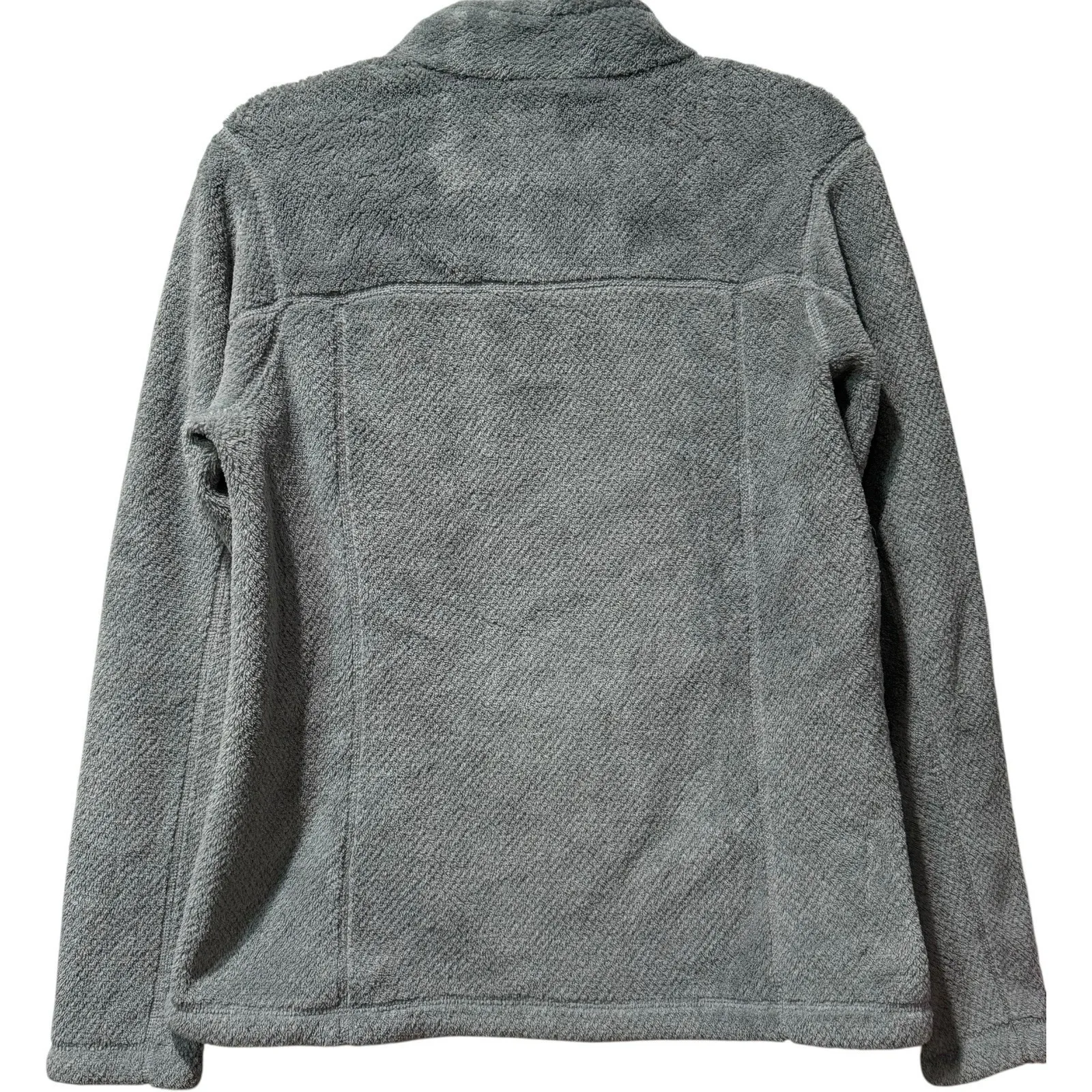 PATAGONIA Gray Thermal Fleece Pullover Snap-T  Jacket‎ Women's Large - Image 2
