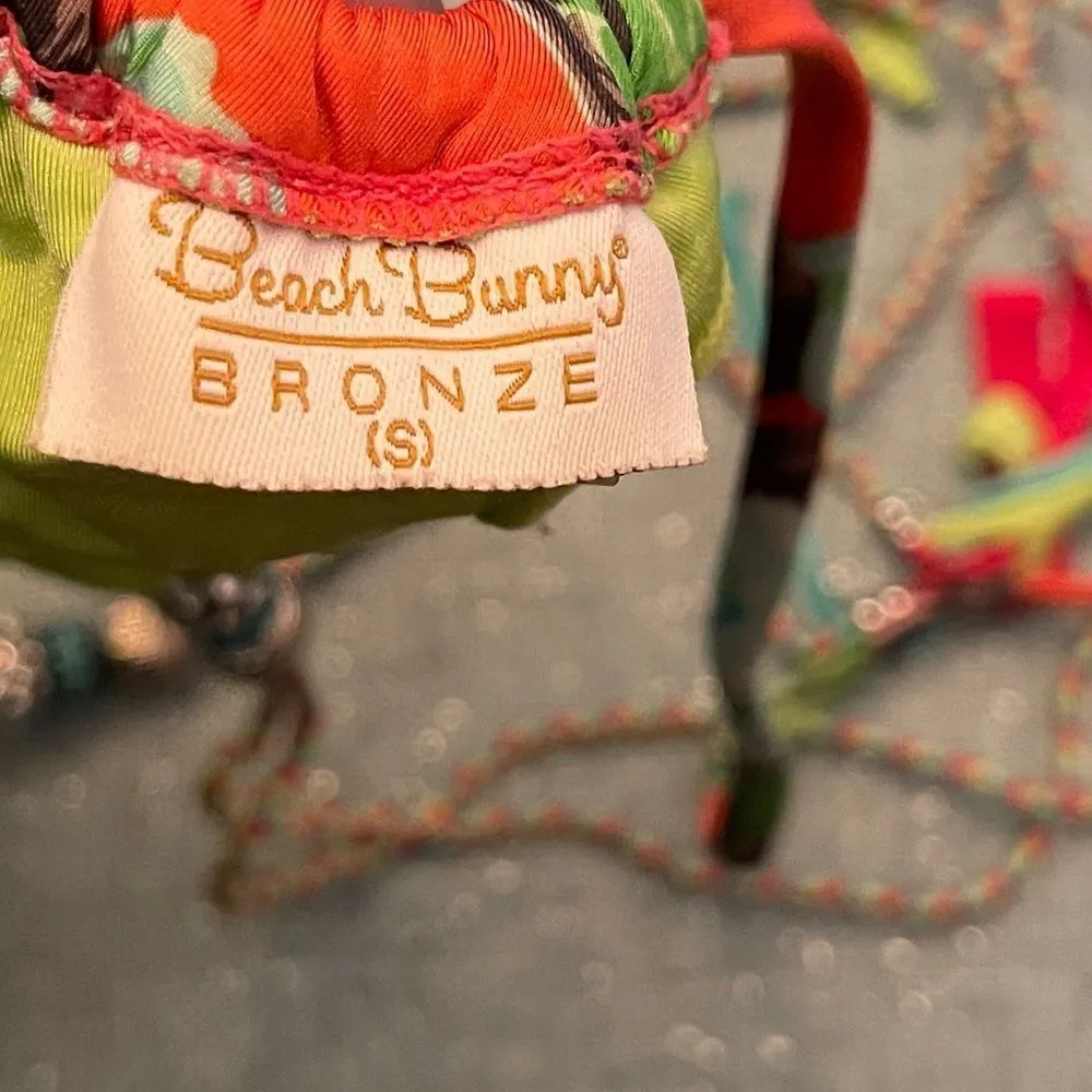 Beach Bunny Bronze Floral Bikini Top - Image 13