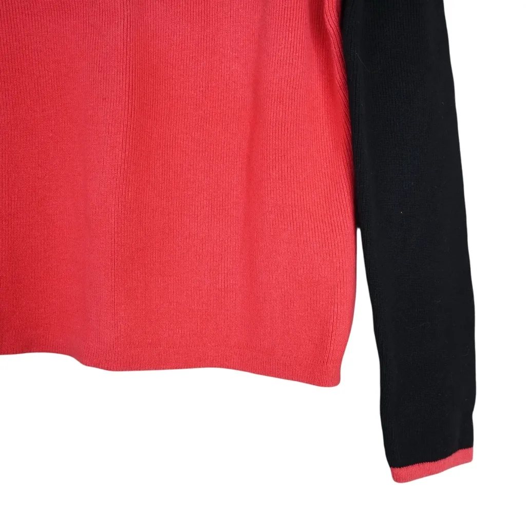 Harley Davidson Women's M Vintage Knit Pullover Sweater in Black Red Size M - Image 5