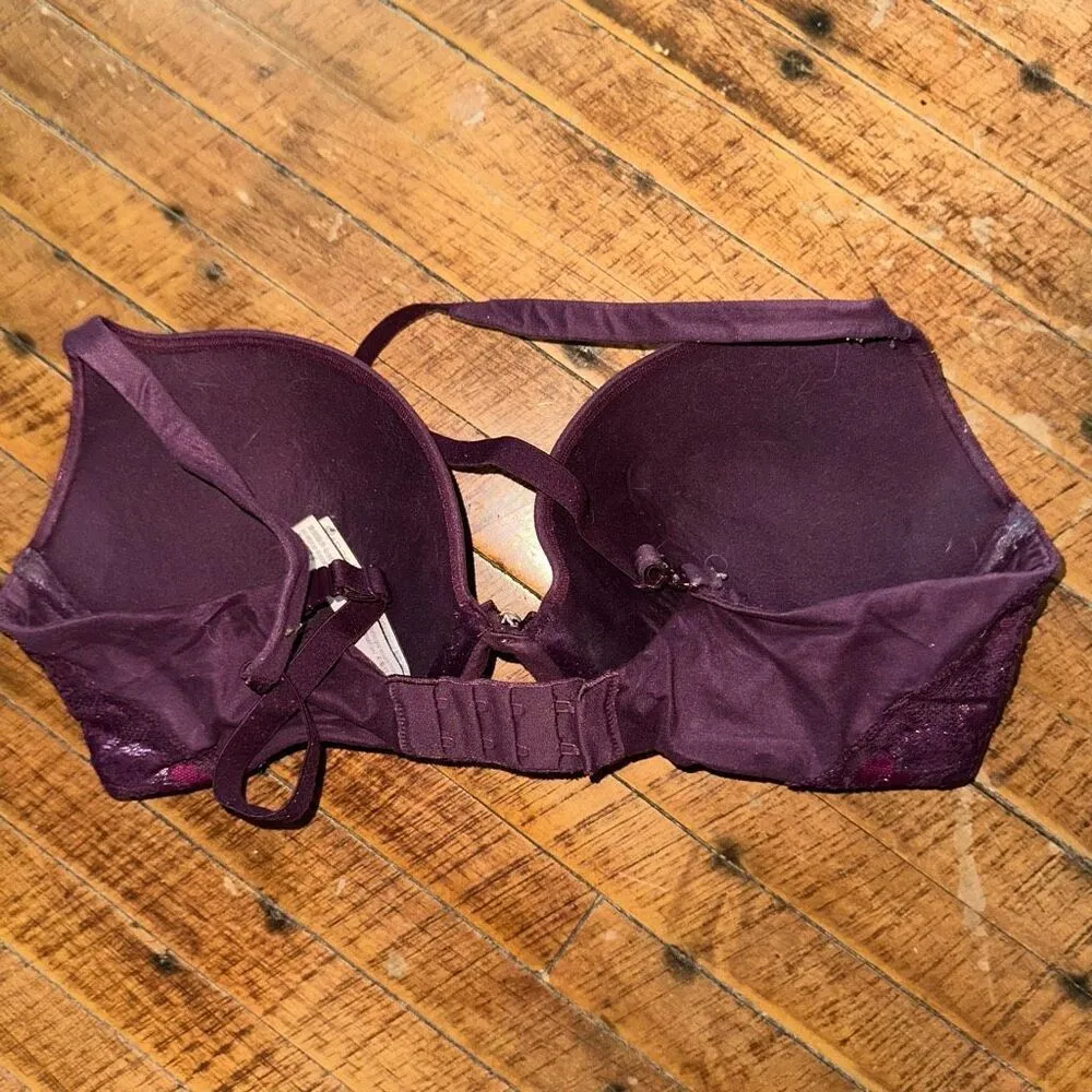 Victoria’s Secret maroon lacy sexy 34D push-up bra - Image 2