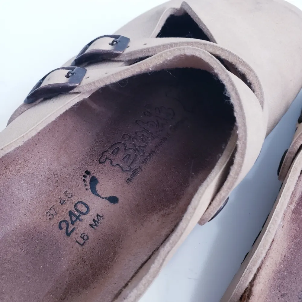 Birkenstocks Cream Slide On Mule - Image 5