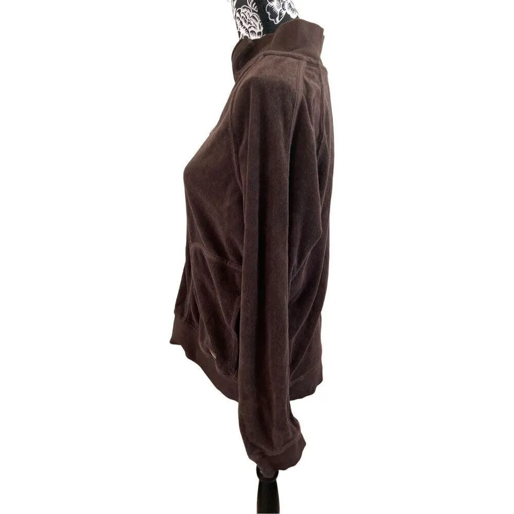 Liz Claiborne Terry Cloth Full Zip Sweatshirt Casual Lounge Everyday - Image 4