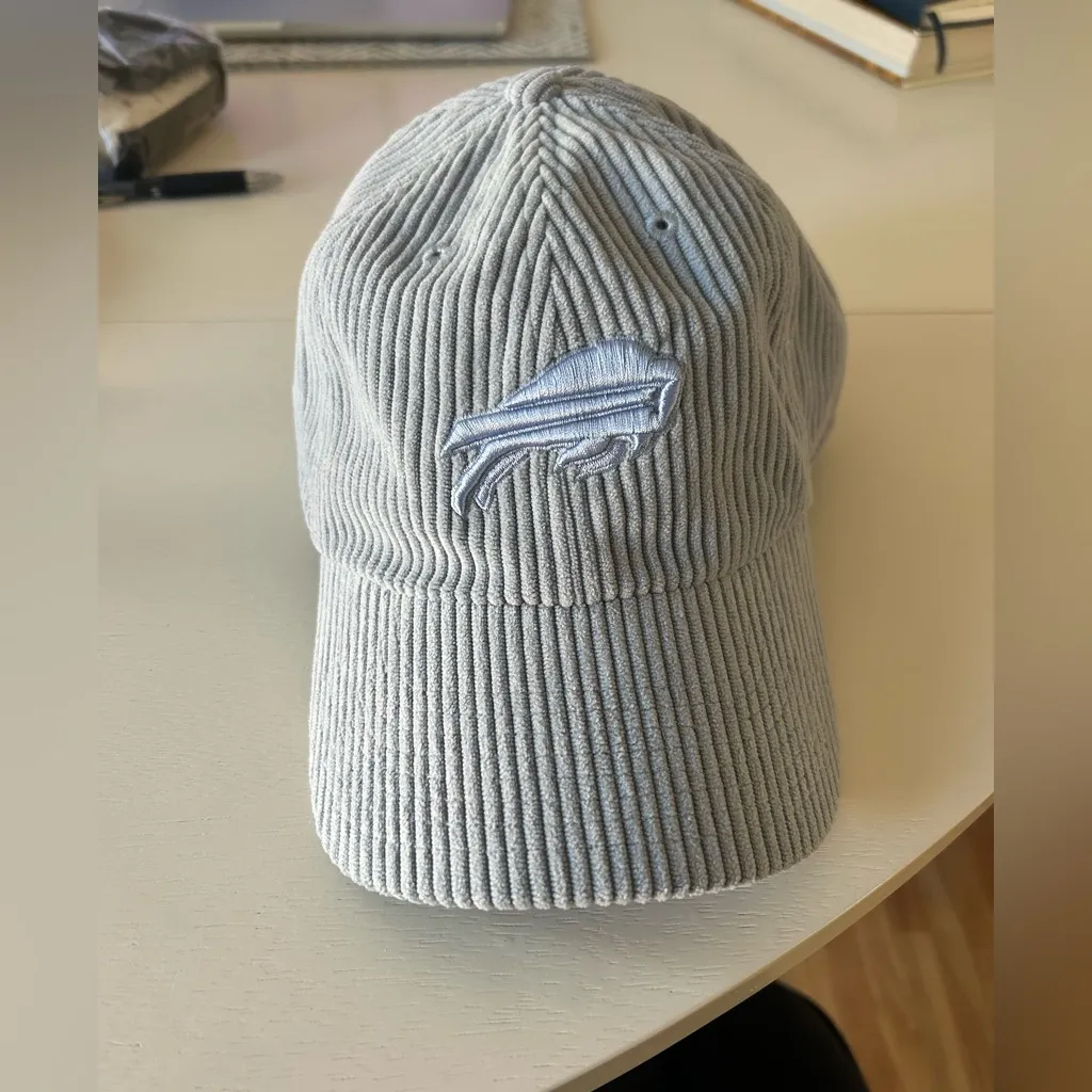 NWOT 47 Brand Buffalo bills gray corduroy adjustable baseball hat - Image 4