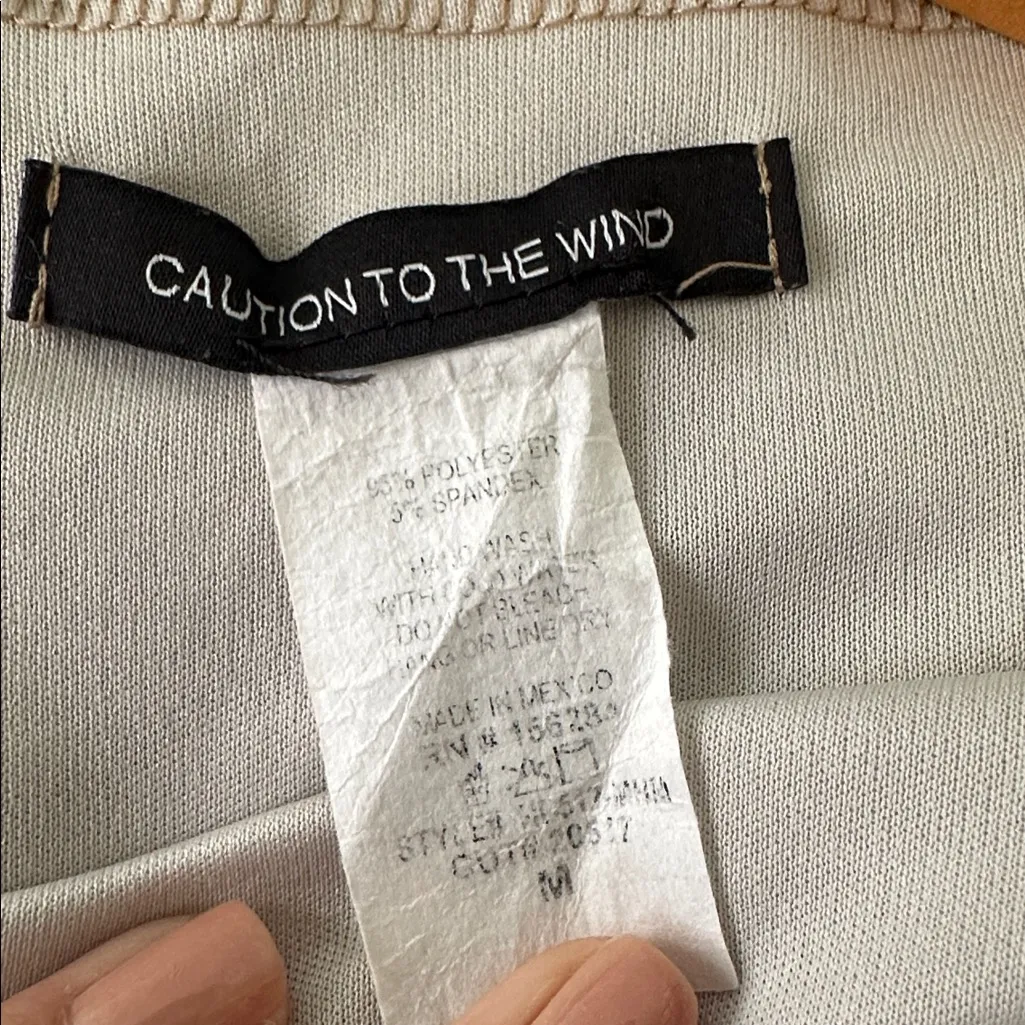 Caution To The Wind Green Wrap Dress Abstract Y2K Medium - Image 5