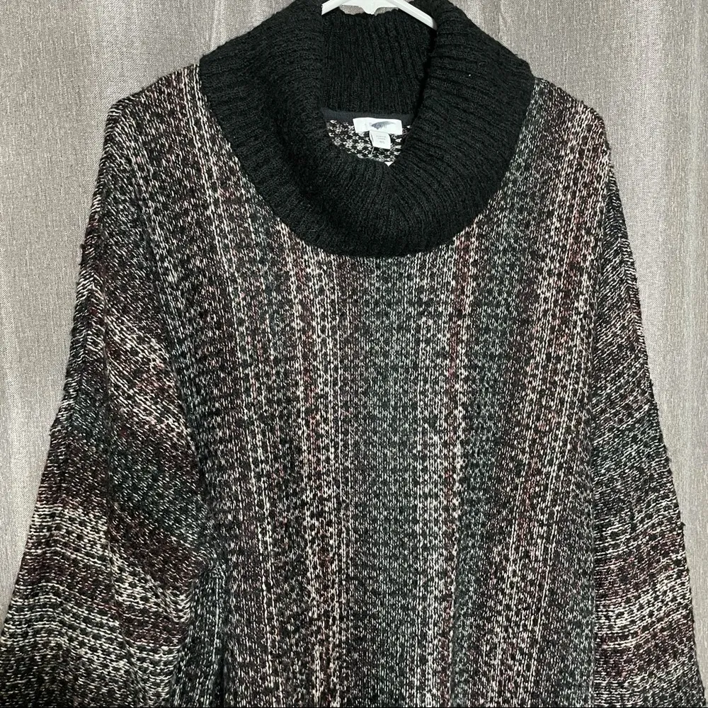 J Jill Pure Jill Cowl Neck Knit Pullover Sweater Black Size L - Image 7