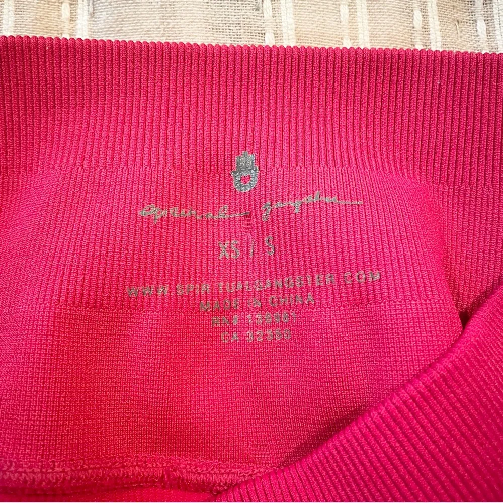 Self Love Ribbed Leggings in Magenta Pink Extra Small/Small - Image 5