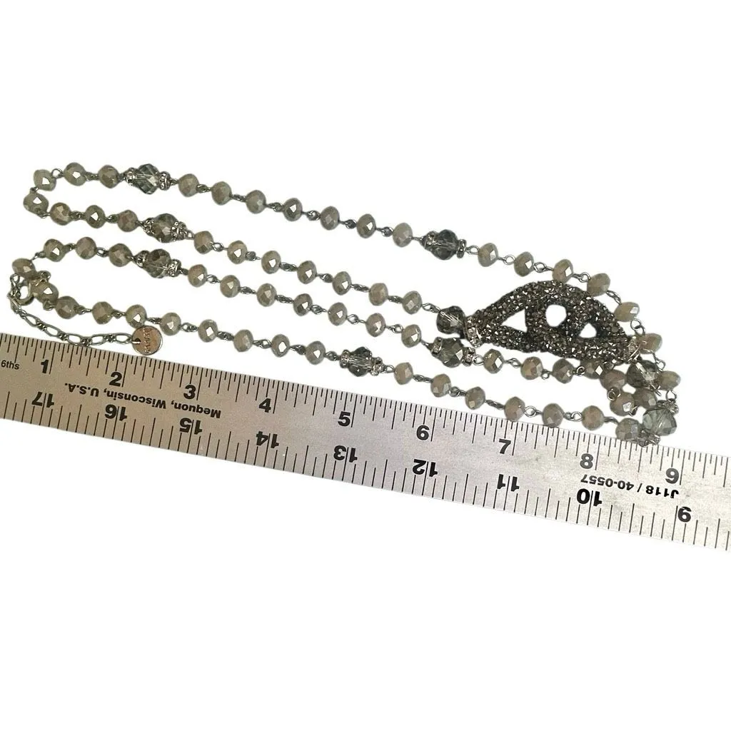 Saachi Crystal beaded Statement Necklace - Image 10