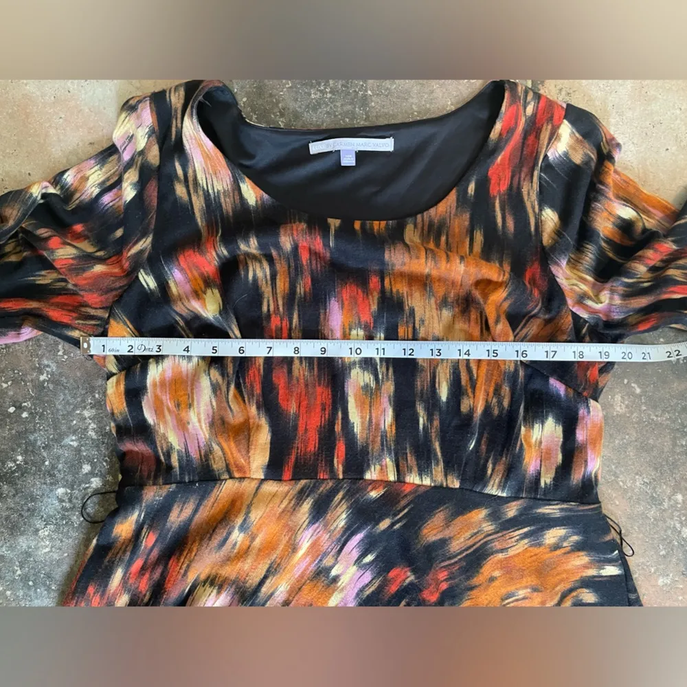 Luxe by Carmen Marc Valvo Autumn Inspired Dress Size 14W - Image 4