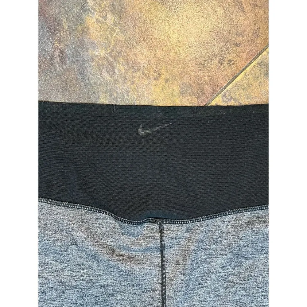 Nike Dri-Fit 1X Gray Athletic Yoga Capri Leggings Pants - Image 11