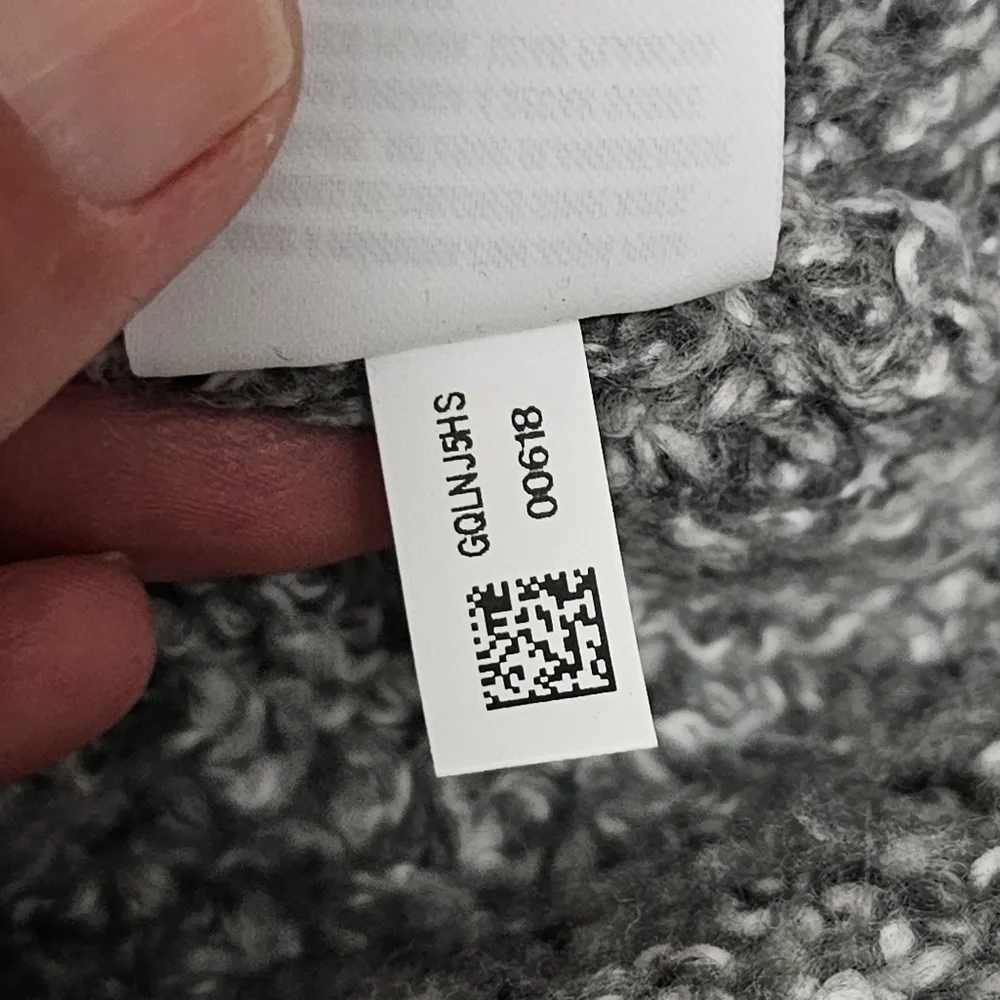 American Eagle Gray Marled Mockneck Oversized Sweater Size XS - Image 7