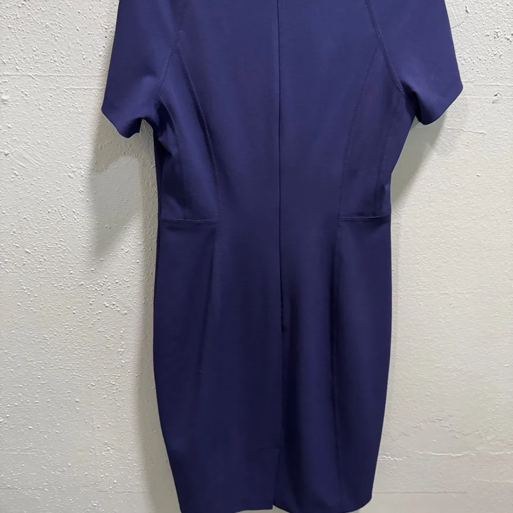 NYDJ Women's Midnight Blue Short Sleeve Lift Tuck‎ Technology Dress - Image 3