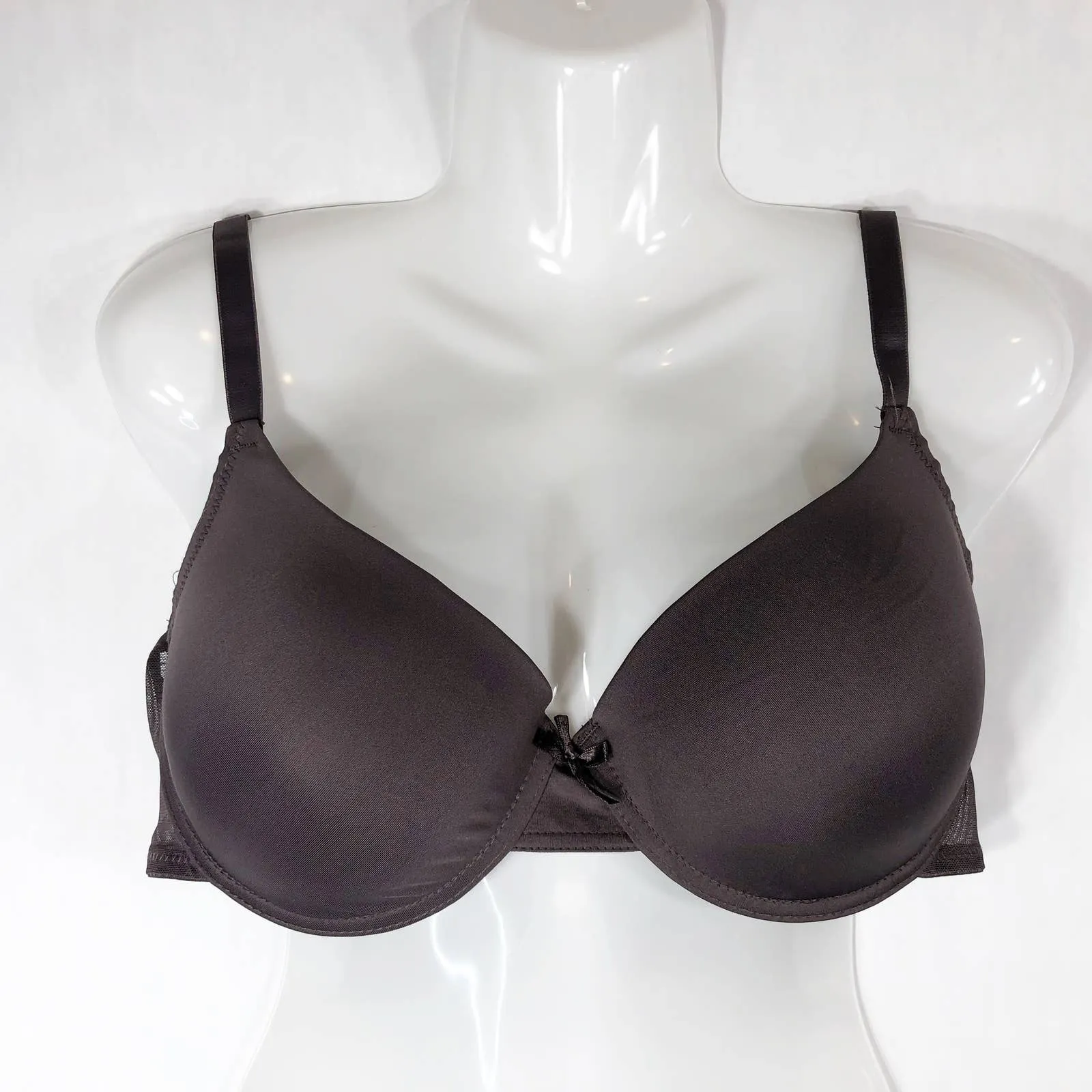 Adrienne Vittadini 38D Bra Plum Underwire Support Unpadded Adjustable Strap 883‎ - Image 2