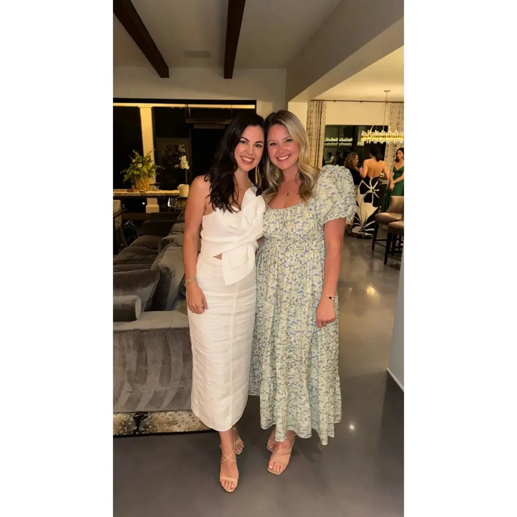 ASTR the Label Florentina Dress in Cream Blue Floral Size Small - Image 2