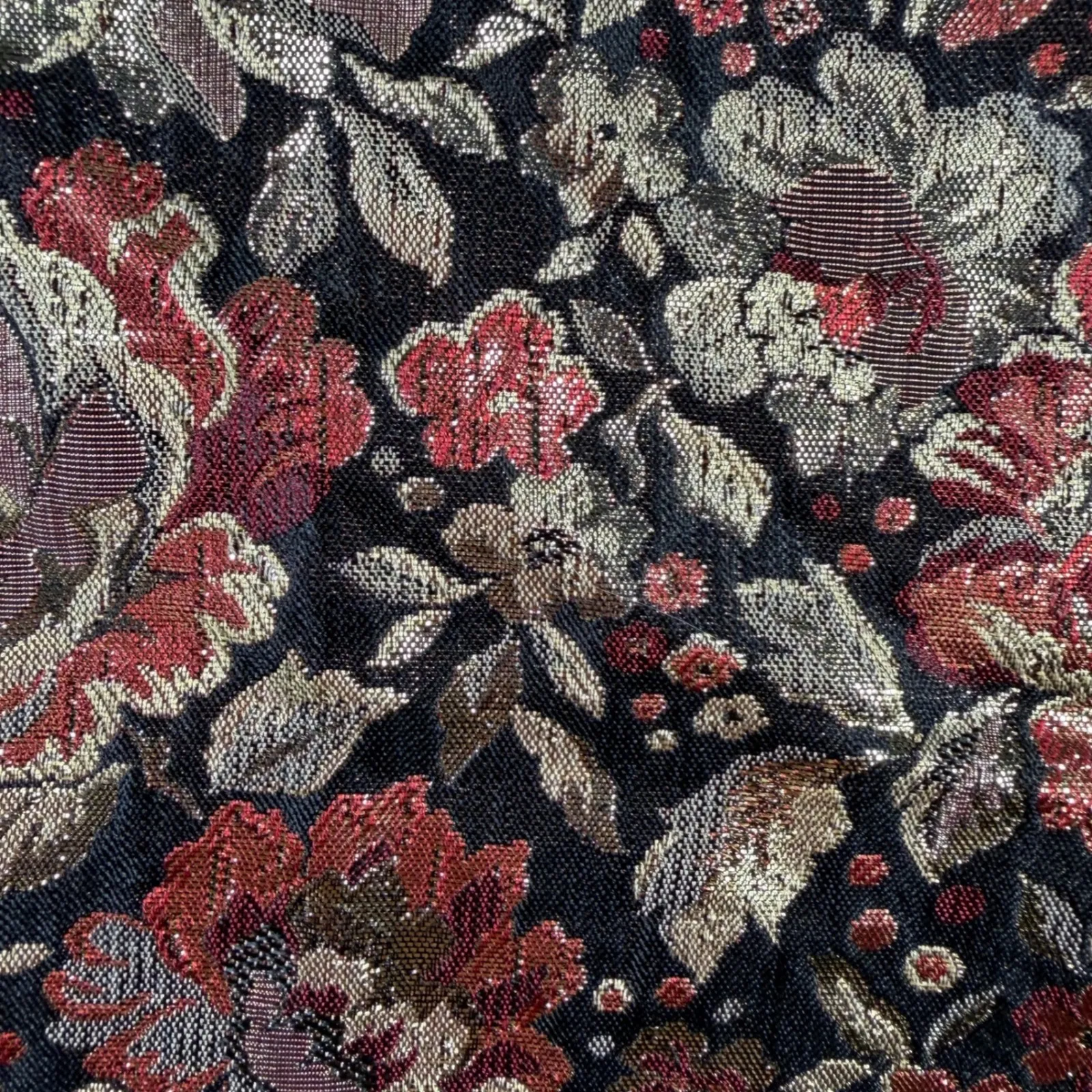 Vtg Scott McClintock Sport Metallic Floral Brocade Jacket Blazer Made in USA M Gold Size M - Image 10