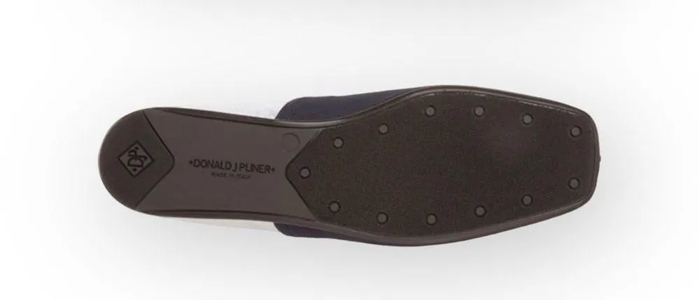 Donald J Pliner® ༄ Audra Leather Espadrille Flats ༄ Navy + White Metallic ༄ 9.5M Size 9.5 - Image 15