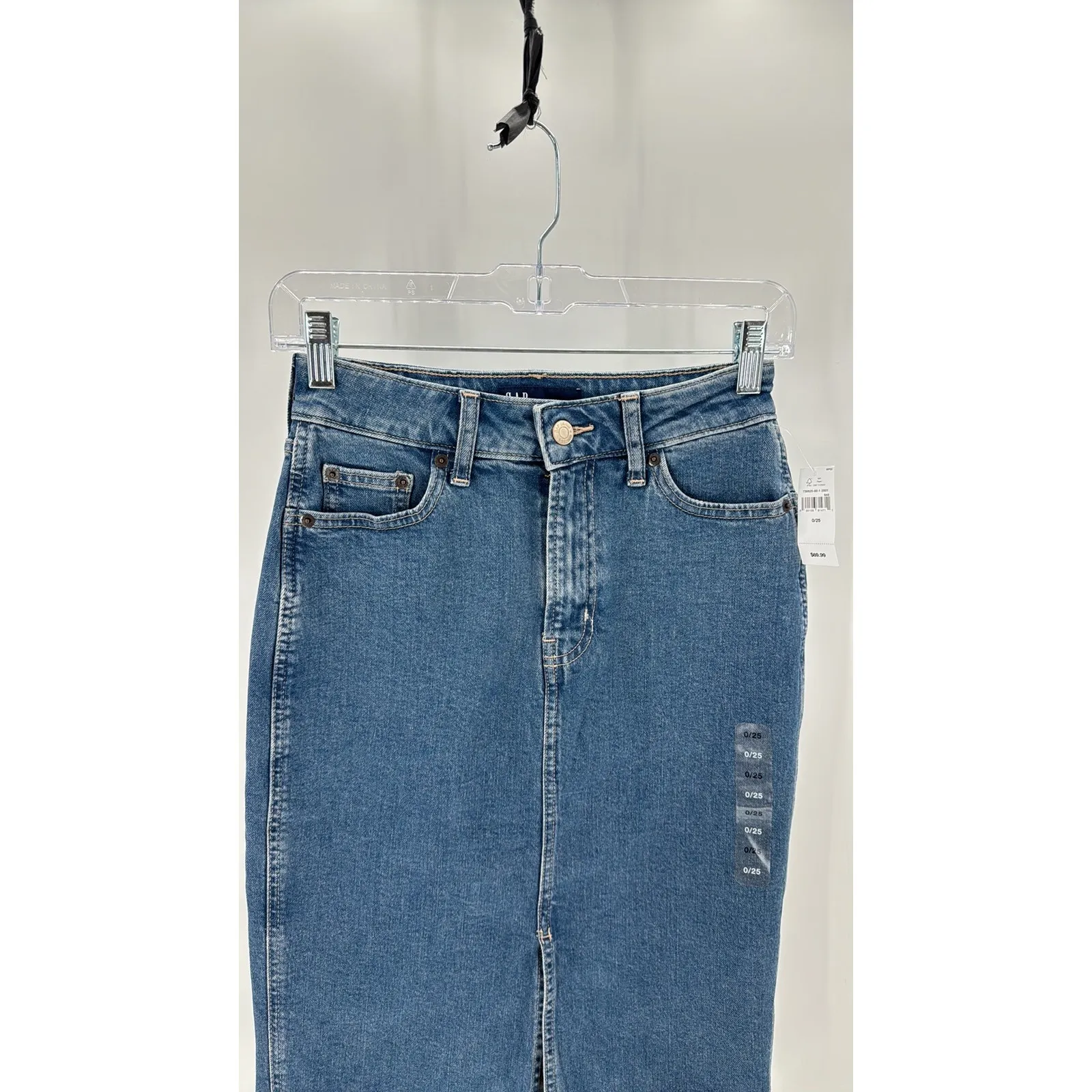 GAP denim pencil skirt versatile casual date night office street wear size 0 - Image 4