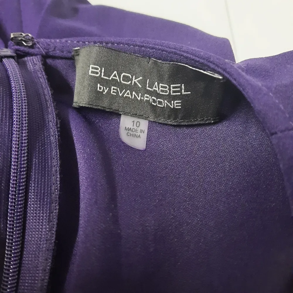 Evan Picone Black Label Purple Dress - Image 5