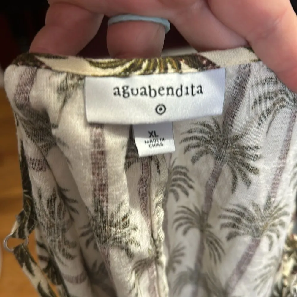 AGUA BENDITA for Target Palm Tree Print Linen Halter Dress - Image 5