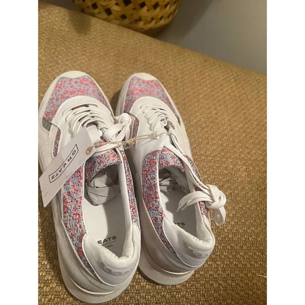 Greats Floral Women's Limited Edition Sneakers NWT sz 42 (US The 11.5/12) White - Image 6