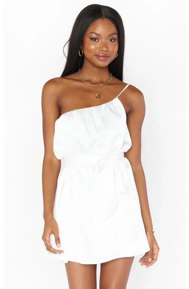 NWT Show Me Your Mumu Tasha Mini Dress in Ivory Luxe Satin S - Image 2