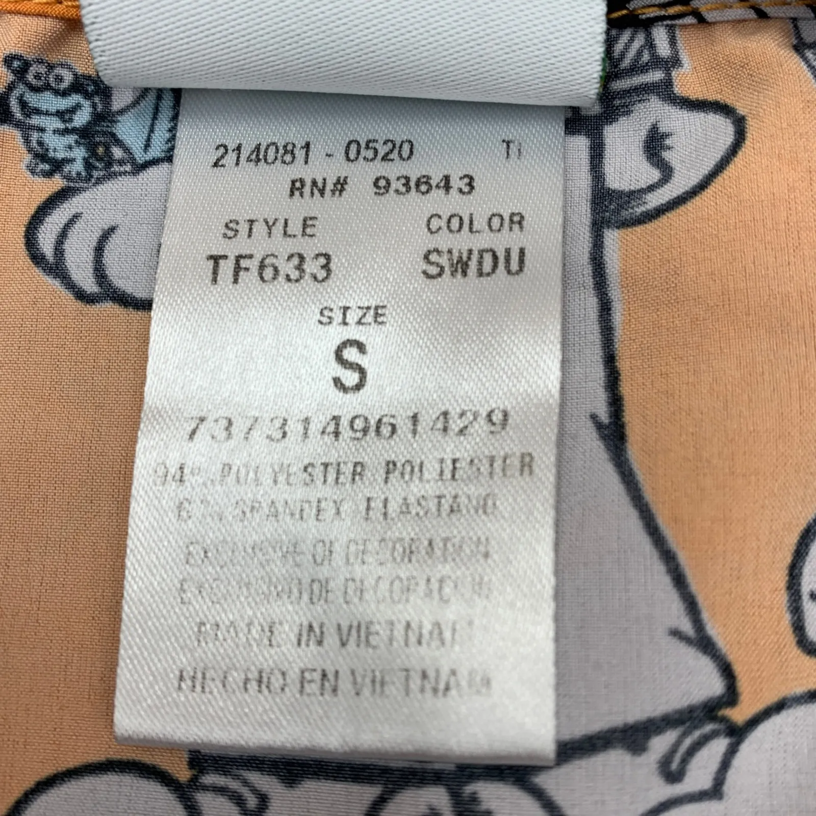 Sesame Street Scrub‎ Top Comic Print Career Uniform Short Sleeve [Size Small] - Image 6