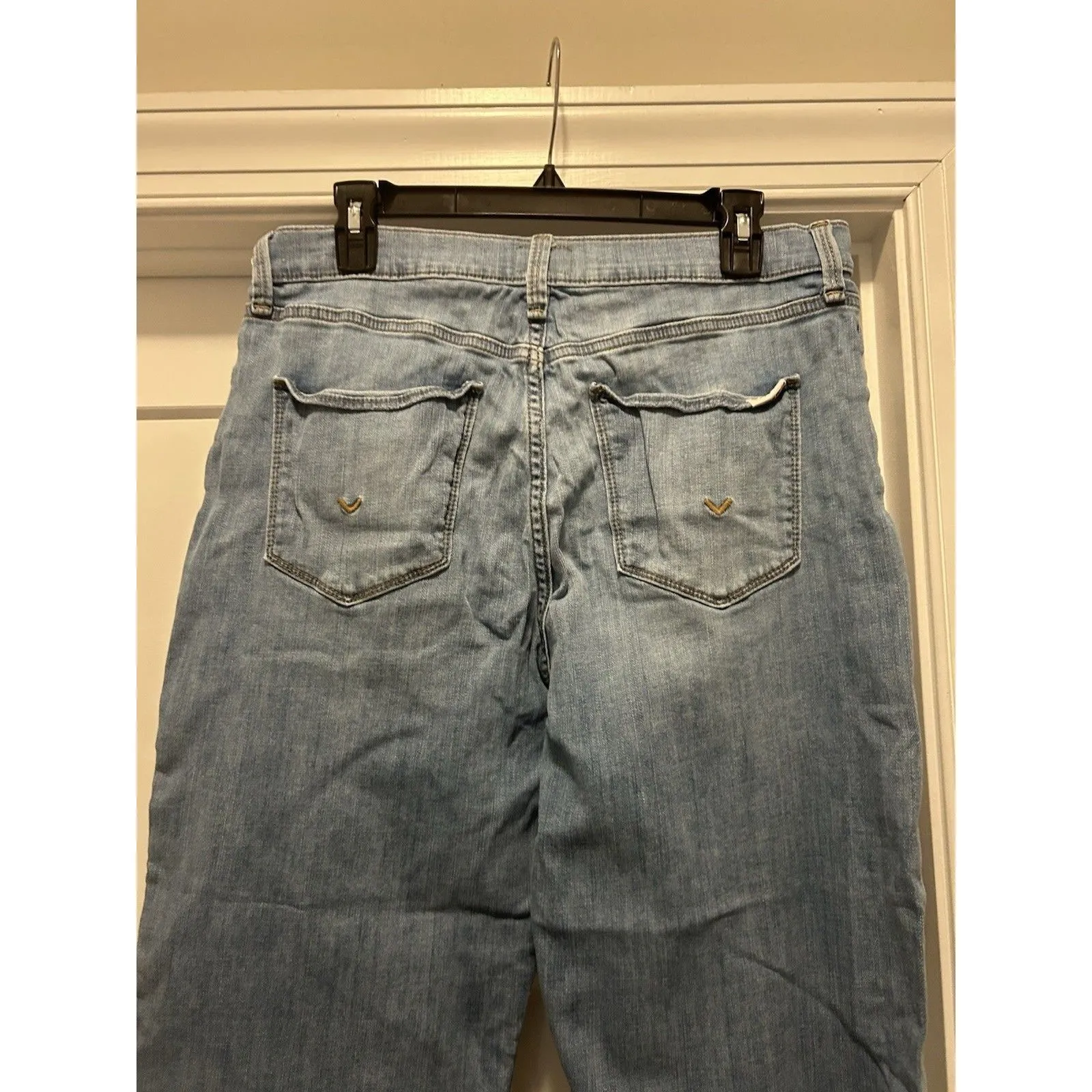 Hudson Noa Wide Leg Jeans Medium Wash Women's size 32 High Rise Stretchy Cropped - Image 4