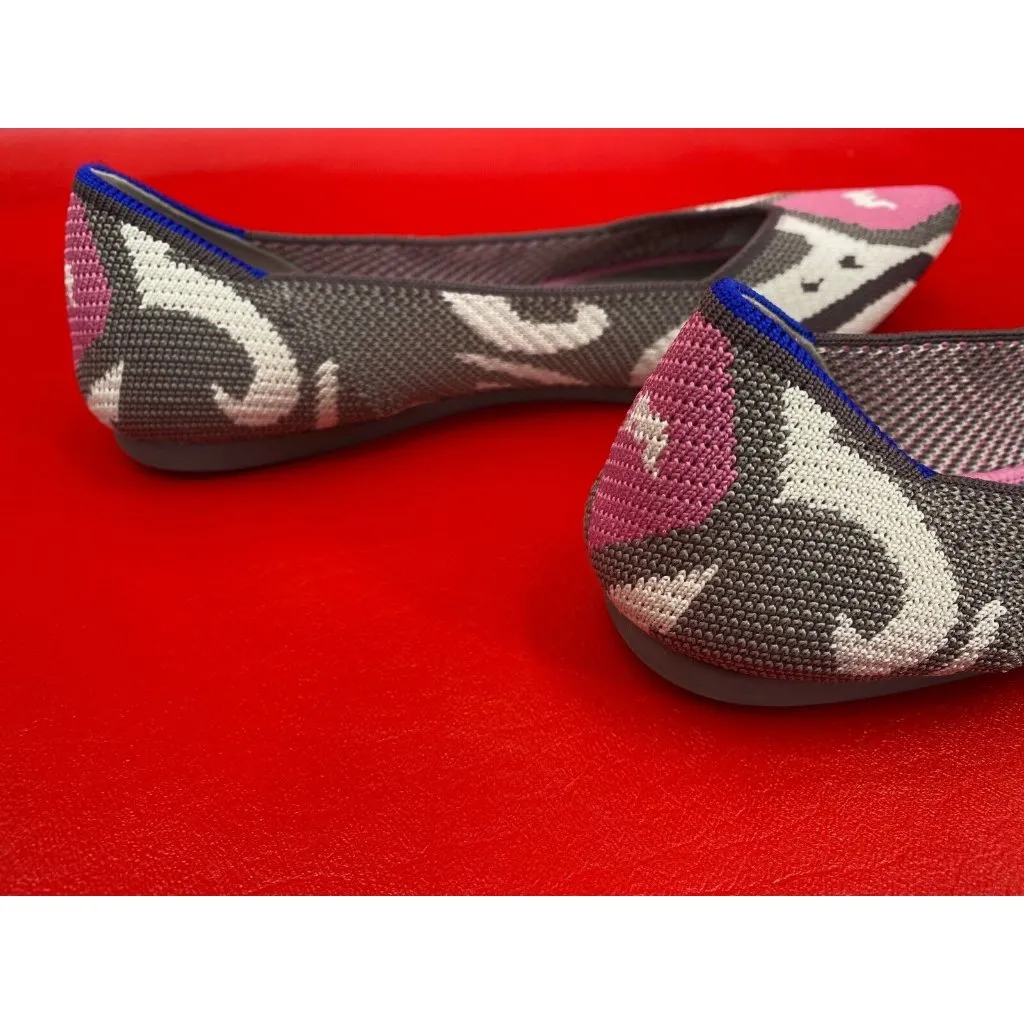 Rothy's Rare Moroccan Rose Limited Edition The Point Flats Shoes Sz 8 - Image 5