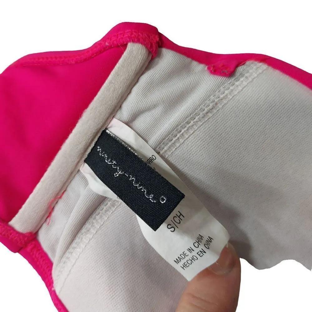 Ninety Nine bandeau swim top size small Pink - Image 4