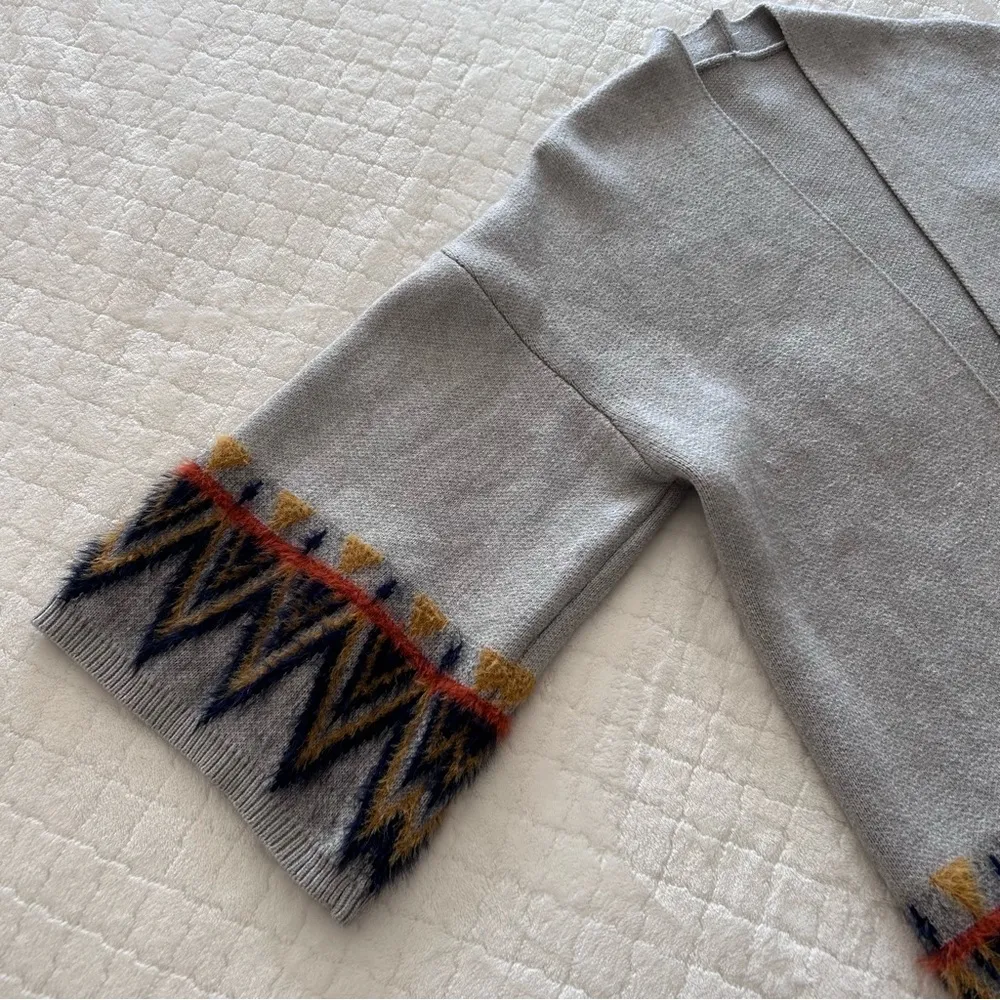 Janice Apparel Women’s Southwest Aztec Print 3/4 Wide Sleeve Cardigan L/XL I - Image 12