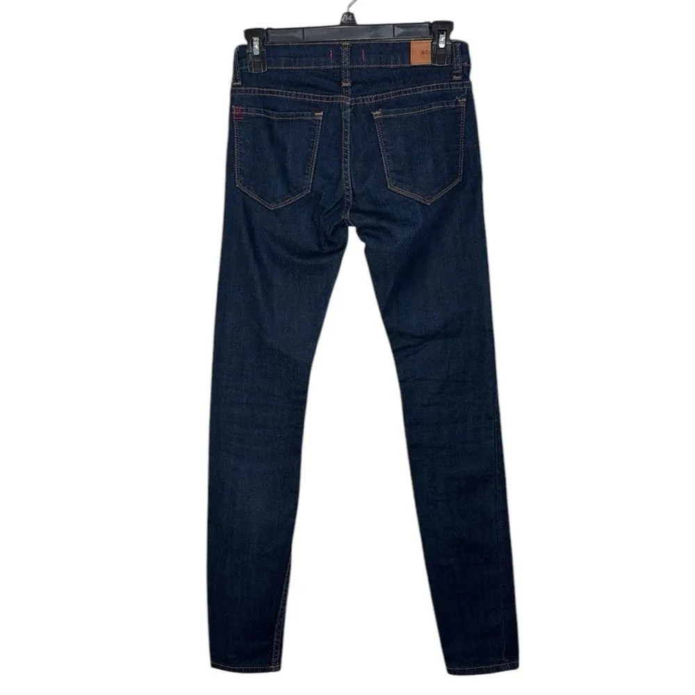 BDG UO Dark Blue Mid Rise Cigarette Ankle Jeans dark wash Size W25 x L30 - Image 2