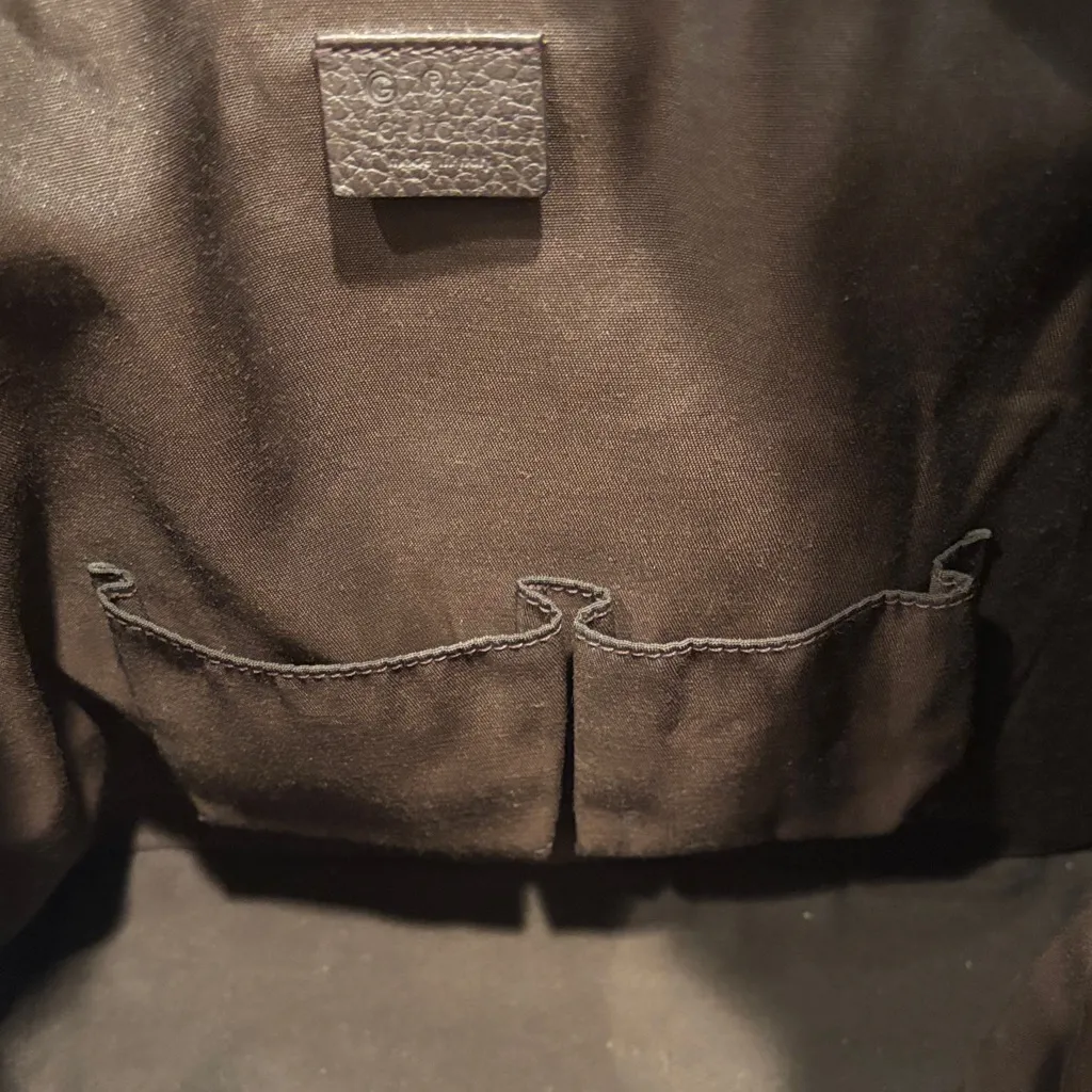 Gucci Tan Monogram Drawstring Pouch - Image 6