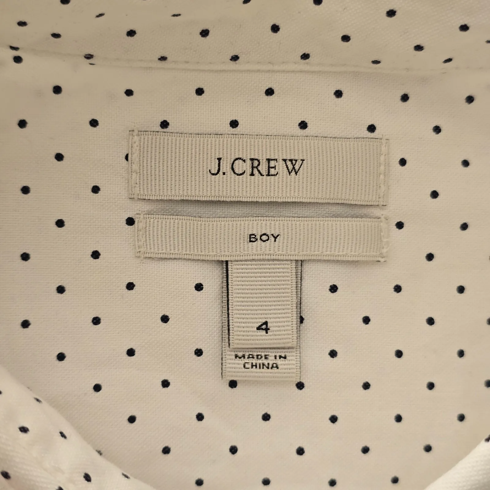Y2K Polka Dot Preppy Retro Office J. Crew Cotton Country Soft White Shirt Top 4 - Image 14