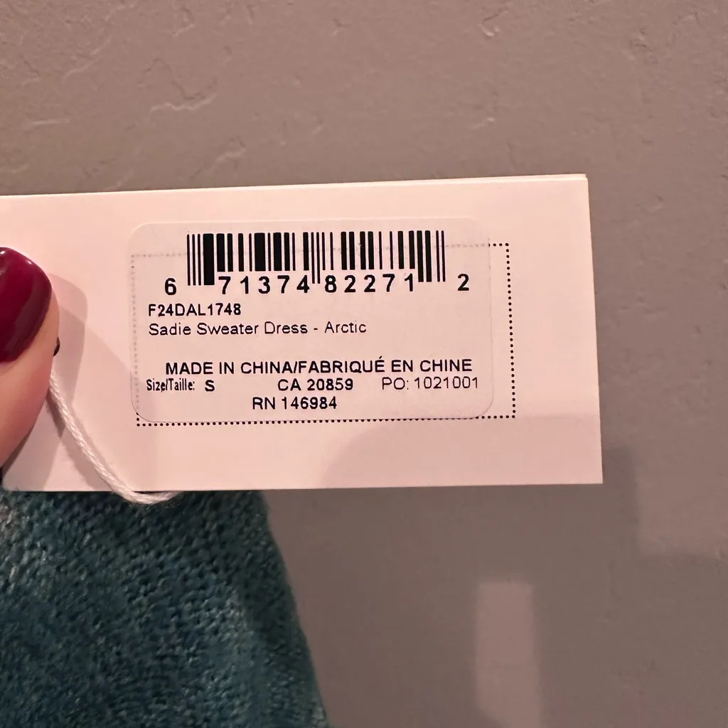 NWT Hatley Women’s Forest Green Knit Sadie Sweater Dress Size‎ Small Holidays - Image 5