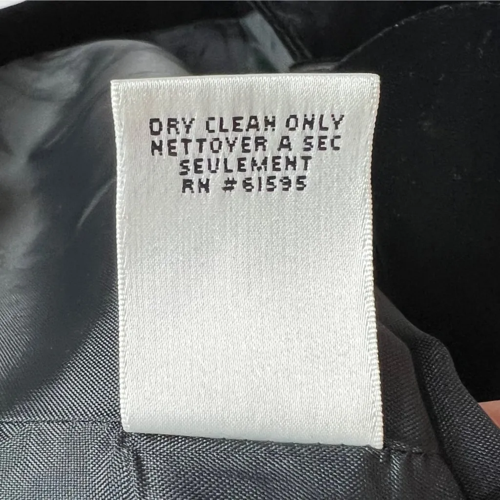 VTG Talbots Black Velvet Button Up Formal Blazer Petites 12 Lined Elegant USA - Image 8