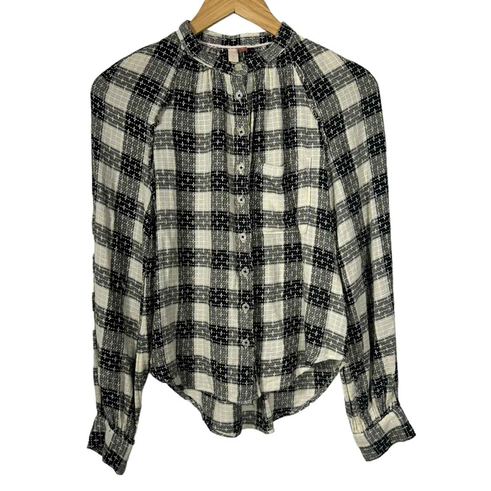 Anthropologie Pilcro Breezy Plaid Button Down Size XS - Image 2