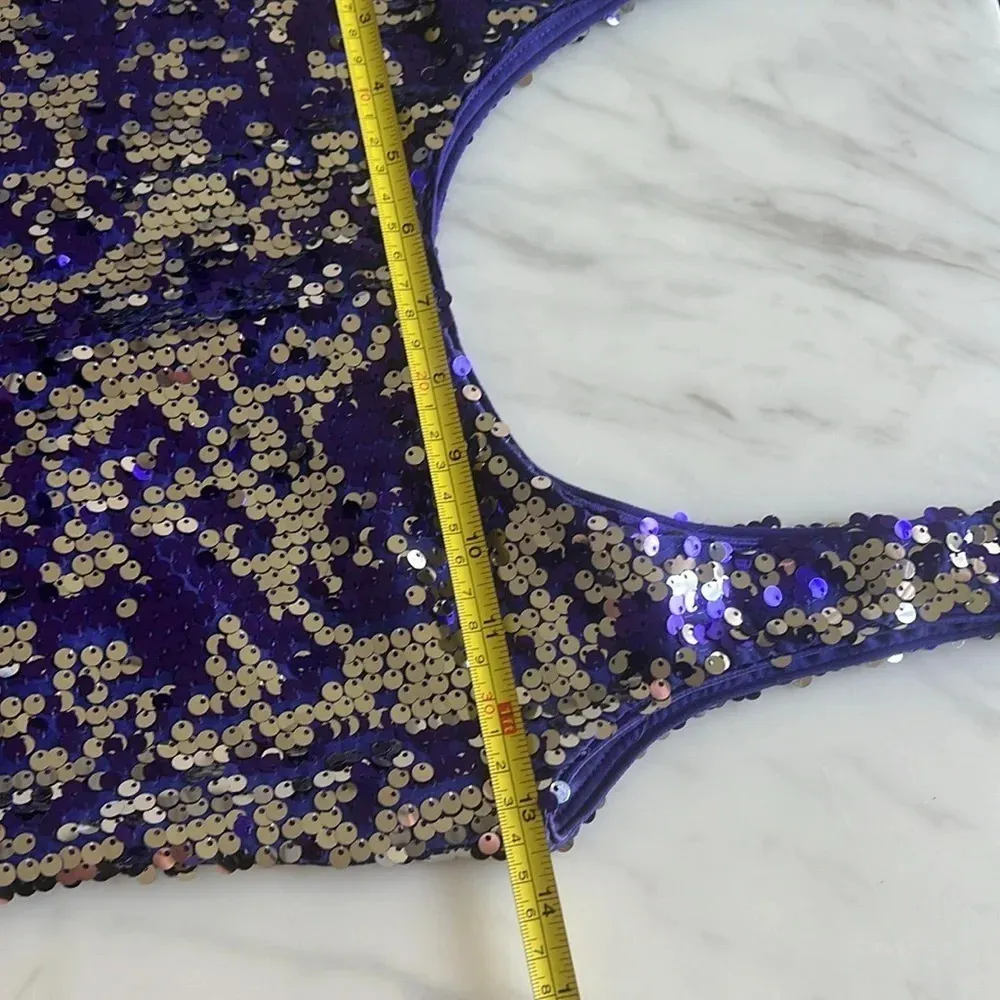 As U Wish Sequin Holiday Party Mini Dress Size S Homecoming Prom Disco - Image 8