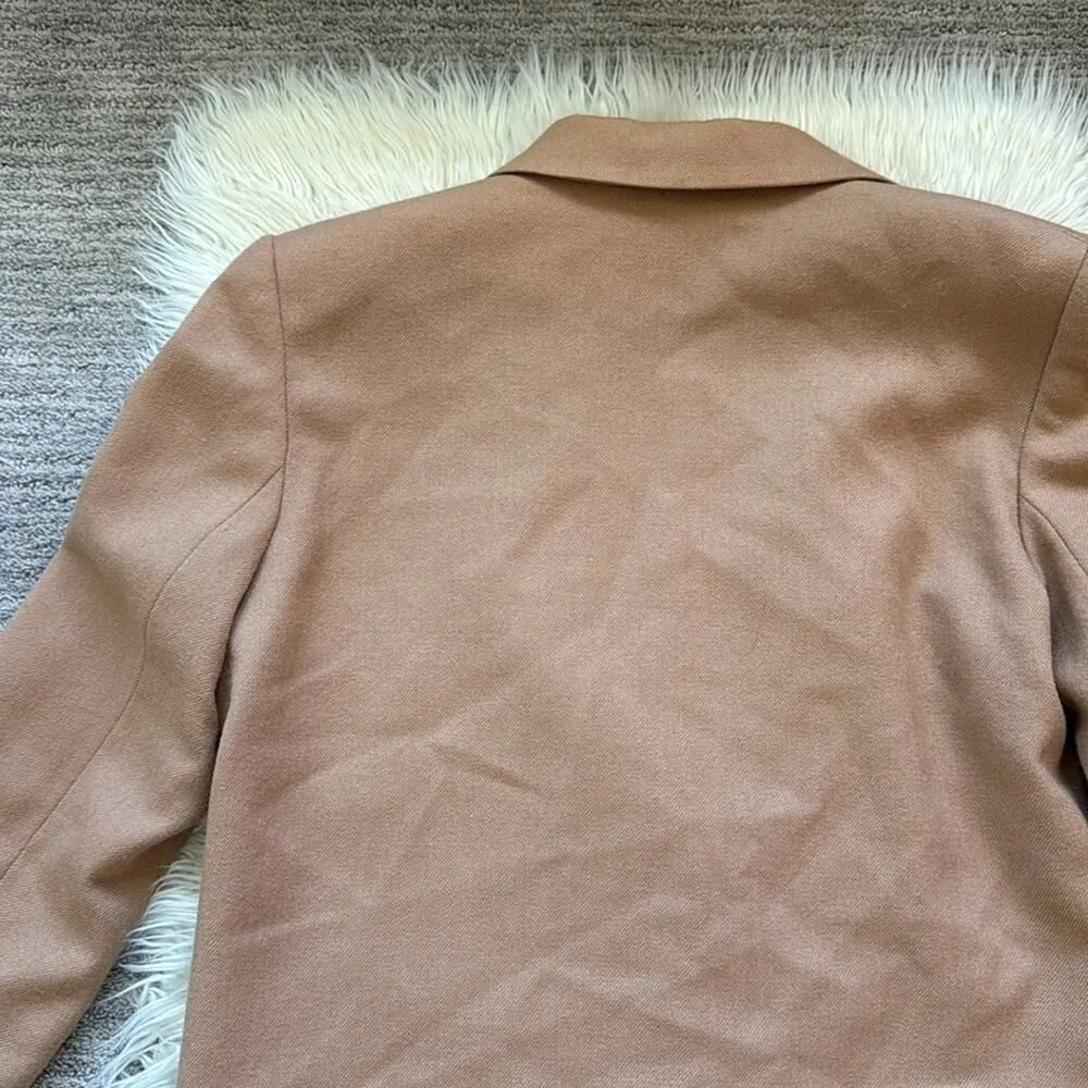 Sag Harbor Vintage Estilo 100% Wool Camel Blazer - Image 9