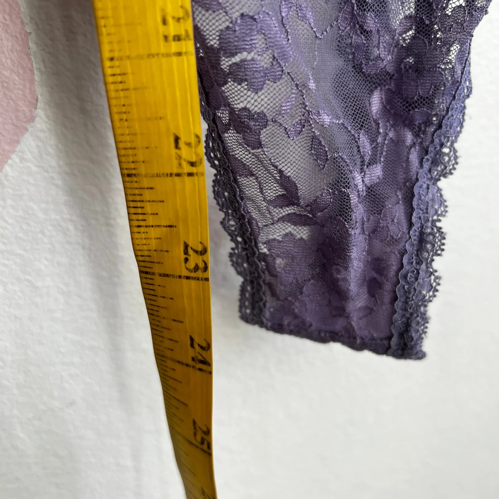Lavender Lace Bustier Bodysuit‎ Corset Lingerie Y2K Coquette Fairy Sexy Small Purple - Image 4
