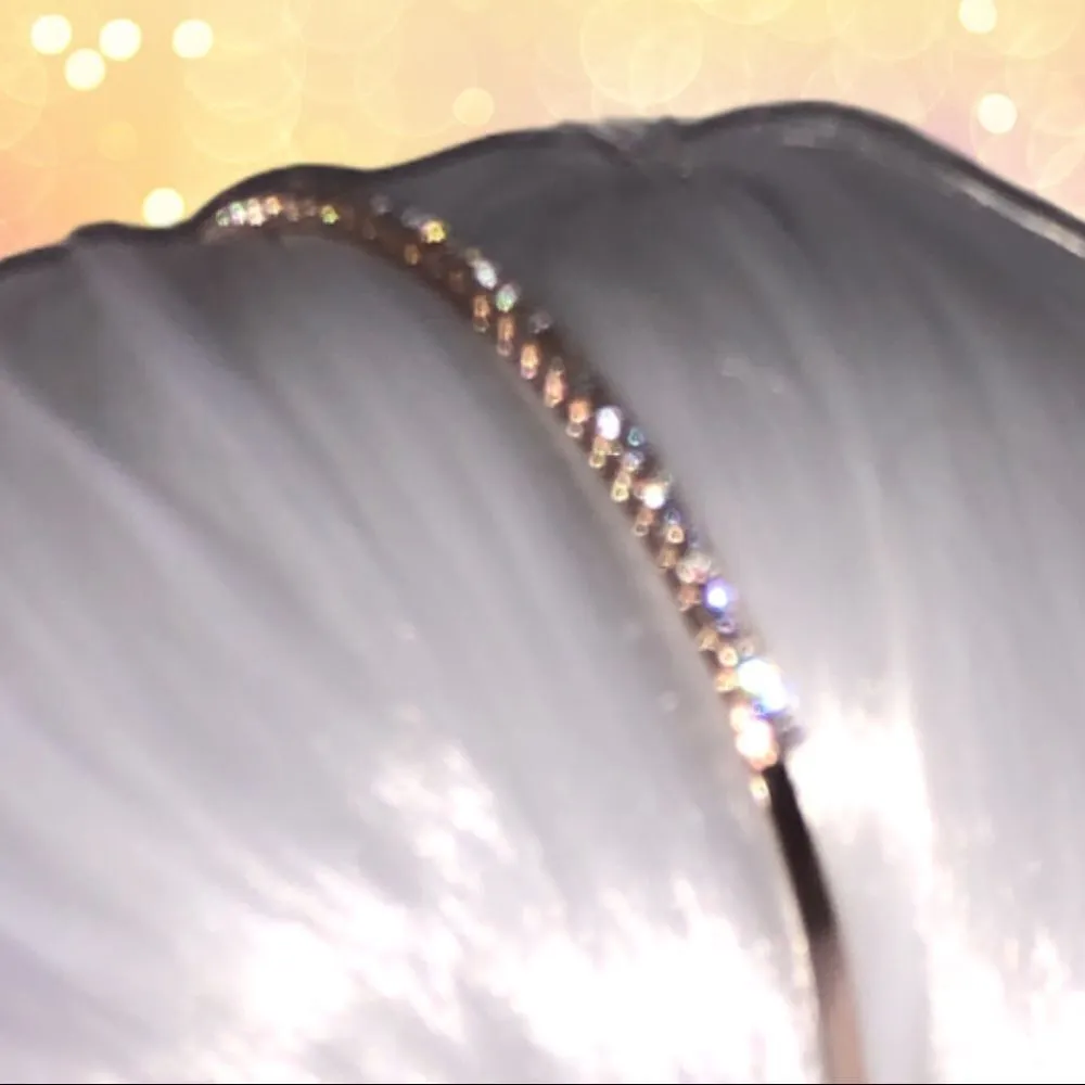 Nwot! Rose silver headband with rhinestones ! Nice - Image 2