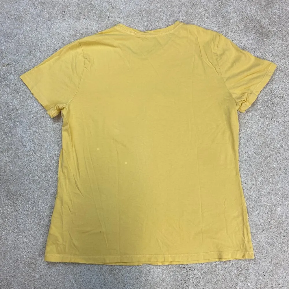 Life Is Good Kindness Is Free Yellow Graphic T-Shirt Size M - Image 3