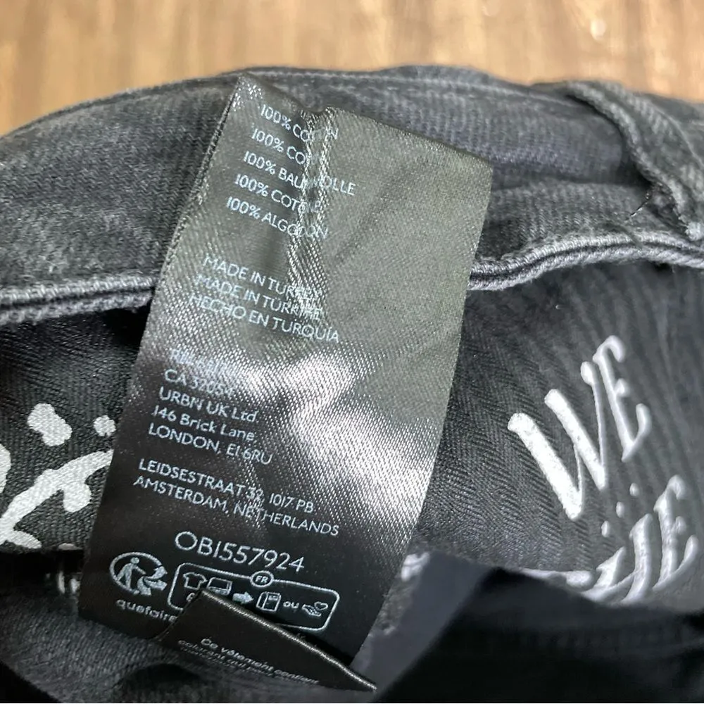 FREE PEOPLE WE THE FREE COME AS YOU ARE DENIM‎ MAXI SKIRT - BLACK 2 - Image 10