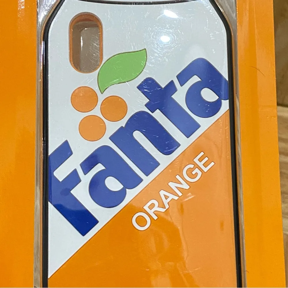 Coca Cola FANTA Soda Silicone iPhone Case for iPhone X/XS NEW Orange - Image 4